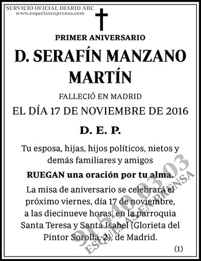 Serafín Manzano Martín